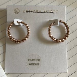 Kendra Scott Josie Huggie Hoop Earrings, Rose Gold-Plated